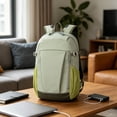 thumbnail image 5 of Hyknon Travel Backpack for Women Men, Large Capacity Lightweight Hiking Backpack, Minimalist Daily Leisure Sports Bag, Color Blocking Casual Bag, Daily Daypack for Camping Outdoor Activities, Green, 5 of 7