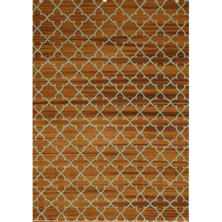 Persian Rugs 002 Brown Moroccan Trellis Area Rug
