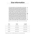 thumbnail image 5 of Honeii Snake print throw blanket, crafted from cozy cotton flannel, offers versatile home decor as a bedding suitable for all seasons.-50"x40", 5 of 6