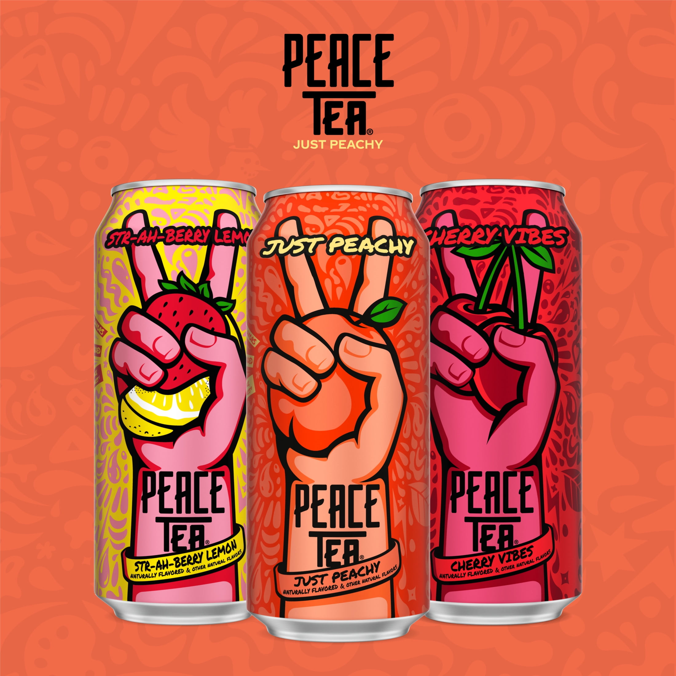 Peace Tea Just Peachy Canned Iced Tea, 16 fl oz