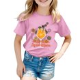 thumbnail image 1 of XDZJLR Tee-Shirt pour Filles Imprimé Coloré Carnaval Col Rond Manches Courtes 8-9 Ans, 1 of 4