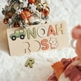thumbnail image 4 of Personalized Name Puzzle With Pegs, Custom Montessori Toys, Back To School Gift, 4 of 4