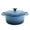 Blue, variant on Smith & Clark 5-Quart Enameled Cast Iron Dutch Oven Round Pot with Lid, White