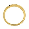 thumbnail image 3 of AoneJewelry Black Diamond Hand-Crafted Wedding Band In 10K Solid Yellow Gold, 3 of 5