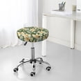 thumbnail image 7 of Lsque Lilies Flowers Round Bar chair cushion covers Velvet Fabric Premium Comfort Protects from Scratches and Stains for 14-17 Inch Chair- 13 inch, 7 of 7