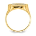 thumbnail image 2 of Solid 14k Yellow Gold Two Toned The Last Super Men's Ring Band Size 9.5, 2 of 6