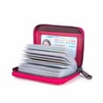 thumbnail image 2 of Genuine Leather Credit Card Holder for Women Card Holder Zipper Wallet RFID Blocking Secure Card Case ID Case Organizer, 2 of 6
