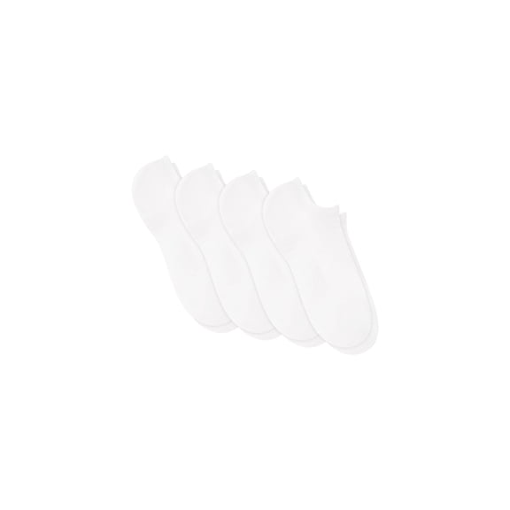 Hanes Moves Impact Zone Men's No Show Socks Pack, 4-Pair , X-Temp, Moisture Wicking White 6-12