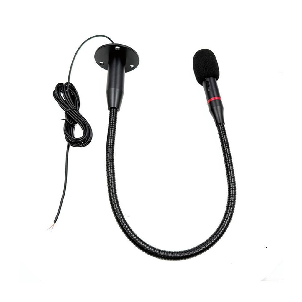 Omnidirectional Desktop Microphone With Metal Arm Easy Setup Plug Play Compatible Laptop Devices