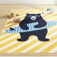 thumbnail image 6 of Everwash™ Imagine Surfer Bear Kids Machine Washable Area Rug, Gold/Blue, 3'x5', 6 of 8