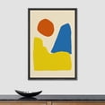 thumbnail image 4 of PixonSign Framed Canvas Print Wall Art Colorful Vintage Geometric Vibrant Landscape Abstract Shapes Illustrations Modern Art Decorative Minimal for Living Room, Bedroom, Office - 24"x36" Black, 4 of 5