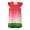 Watermelon Red, variant on Big Girls Dress Sleeveless All Over Print Gentle Airy Lovely for Summer and Casual Beautiful Warm Unique Dress Set