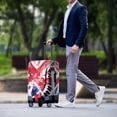 thumbnail image 3 of HELLHERO Roaring Lion Union Stretch Suitcase Cover for Family, All Size Bottom Zipper Dustproof Luggage Protective Cover, 3 of 7