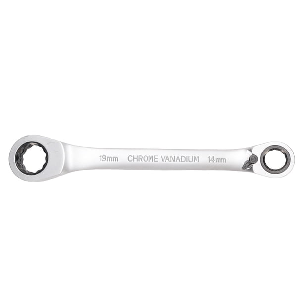 Juego De Llaves De Trinquete De 72 Dientes De Doble Cabeza, Juego Completo De Llaves De Tubo Métricas De Alta Resistencia De 14-19 Mm Para Uso Industrial