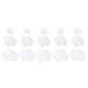 thumbnail image 1 of Uxcell 15 Pcs Parche Bordado de Rosa Blanco Plancha en Parches Decorativos, 3 Tamaños, 1 of 6