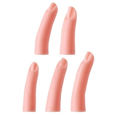 5pcs Acrylic Nail Practice Fingers for Training and Fake Nail Application