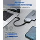 thumbnail image 3 of Adaptador de cable SATA a USB C JSAUX USB-C 3.1 a SATA III de 2,5», 3 of 7