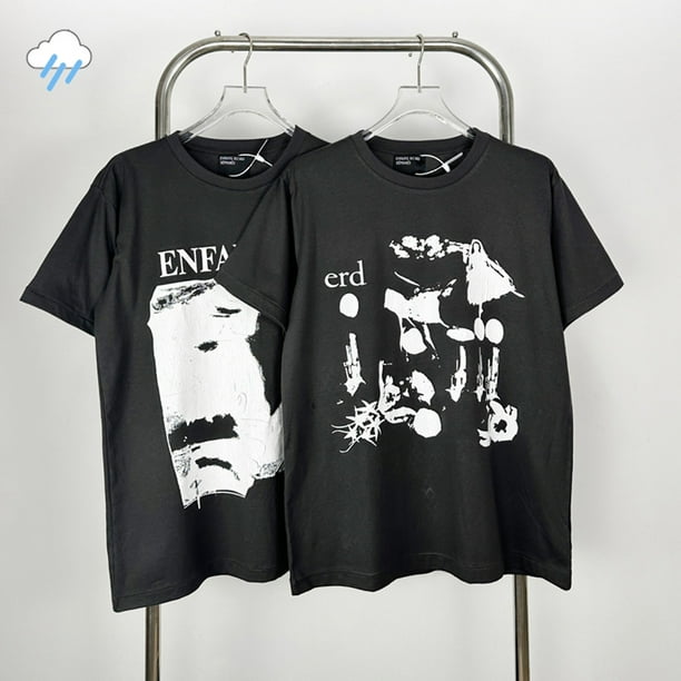 100% Cotton Graphics Print Enfants Riches Deprimes T Shirt Men 100% Cotton Graphics Print Enfants Riches Deprimes T Shirt Men