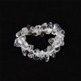 thumbnail image 1 of Xiao Hua Anillo natural hecho a mano, adecuado para hombres y mujeres, anillo elástico de grava natural irregular usado a mano (blanco), 1 of 5