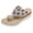 Blue, variant on Rokment Womens Glitter Rhinestones Platform Wedge Flip Flops 2026 Summer Delicate Gemstones Pearl Espadrilles Slip on Thongs Dressy Heeled Slides Sandals Red Size 7