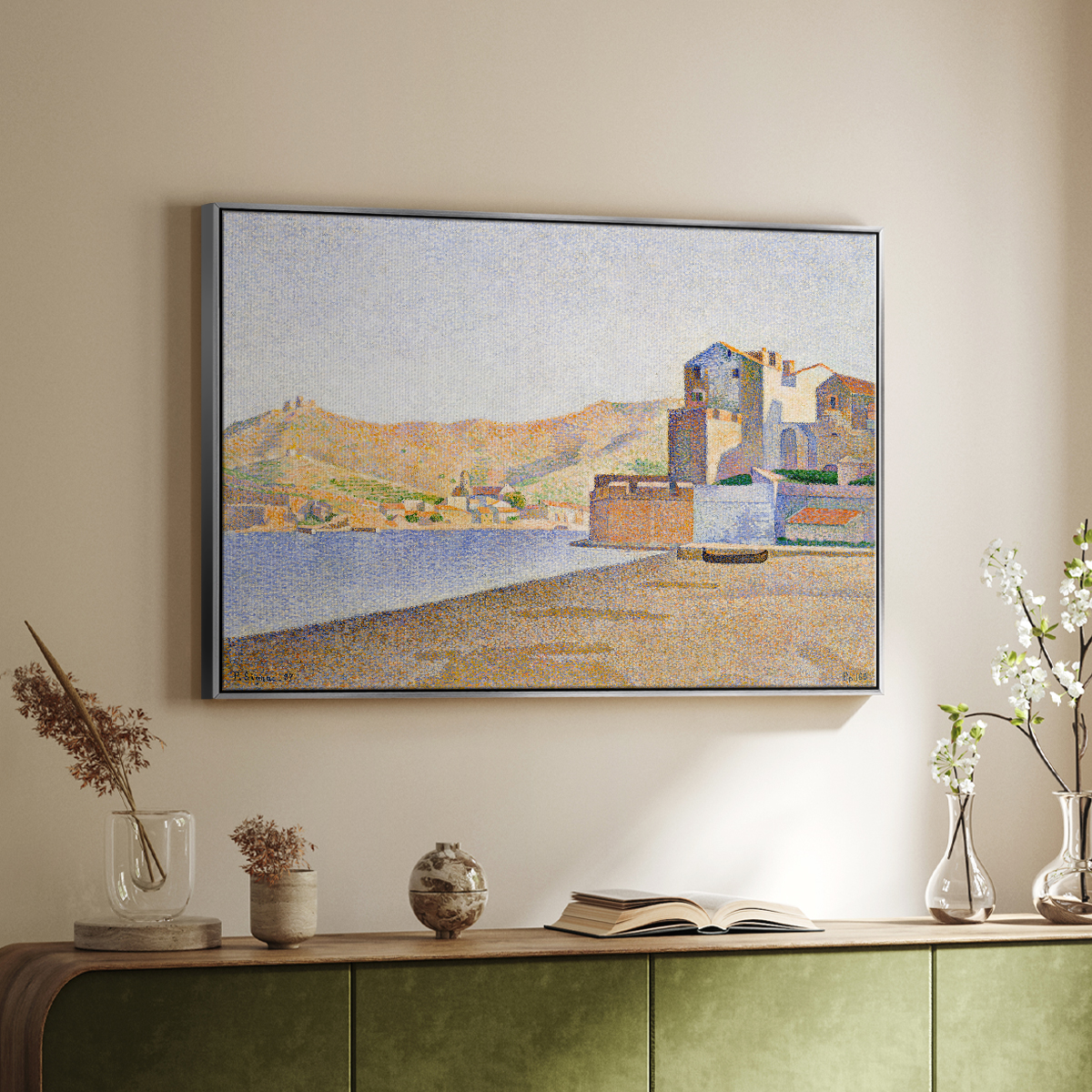 Vintage Landscape-XXXIV By Wexford Home Framed in Silver Wood Gallery Wrapped Canvas 17 in. x 25 in.