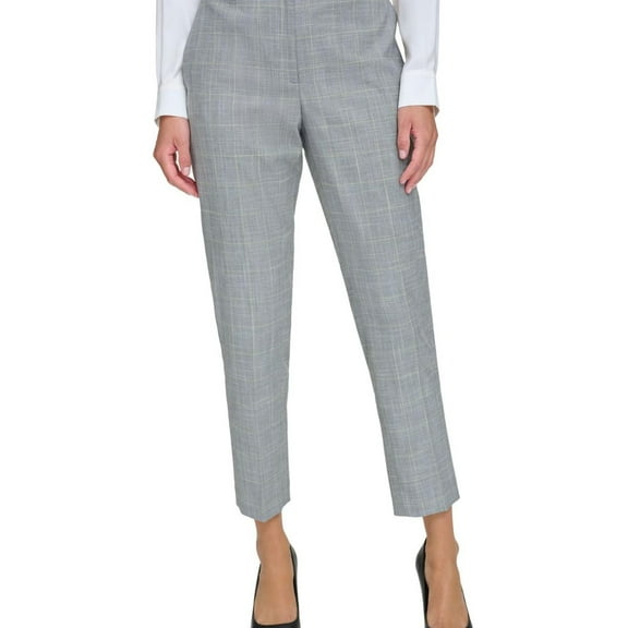 DKNY Womens Essex Casual Trouser Pants, Green, 16