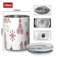 thumbnail image 4 of 12oz Coffee Tumblers White Christmas Tree Pattern Stainless Steel Vacuum Insulated Travel Tumbler Coffee Cups Mug with Lid and Straw with Cleaning Brush for Cold & Hot Drinks, 4 of 5