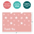thumbnail image 4 of Tree-Free Greetings Thank You Greeting Card 12 Pack, 100% Recycled Paper, 4x6, Pink Rainbow Baby Shower (TK61358), 4 of 7