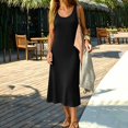 thumbnail image 4 of ZNQHFRE Nightgown for Womens Sleeveless Crew Neck Loose Nightdress Sleepwear Comfy Night Gowns, 4 of 4