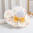 thumbnail image 2 of Odeerbi Toddler Hat Baby Boys Girls Cotton Bucket Hat Summer Sun Hat for Sun Protection 2025 Fashion Heart Print Mesh Breathable Cap Cute Sunscreen Hat White, 2 of 4