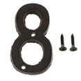 thumbnail image 4 of 7 & 8 Chiffres de Chiffres Forgés pour Porte d'Entrée, Vis de Correspondance Inclus Noir, 4 of 8