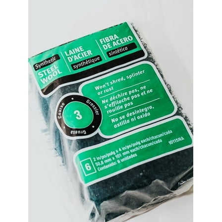 3M 10115NA #3 Coarse Synthetic Steel Wool Pad - Quantity 6