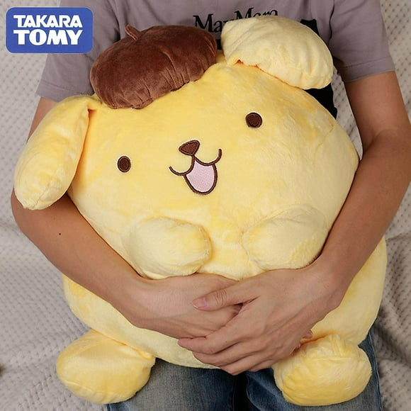 50cm Sanrio Pompompurin Stuffed Plush Toys Big Size Lovely Pillow Gift teenager Super Soft Pom Pom Purin Plushie Doll Room Decor--week