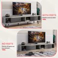 thumbnail image 3 of Bestier Mid Century Modern TV Stand for TVs up to 75" Entertainment Center, 3 of 9