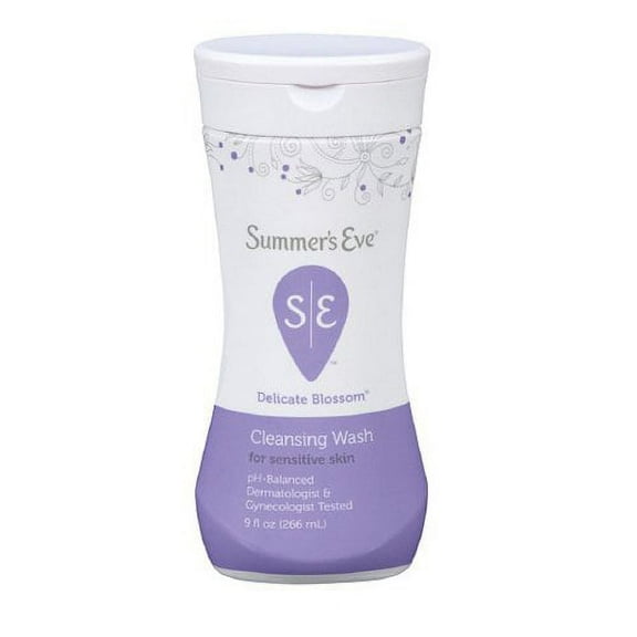 2 Pack - Summer's Eve Feminine Wash Sensitive Skin Delicate Blossom 9 oz Each