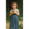 thumbnail image 2 of William Bouguereau 10x14 Gold Ornate Wood Frame and Double Matted Museum Art Print Titled - Little Girl Holding Apples in Her Hands (1895), 2 of 4