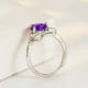 thumbnail image 5 of Anillo de promesa natural en plata maciza de oro para las mujeres de las niñas piedra de nacimiento de joyería de regalo para su aniversario de boda, 5 of 5