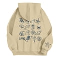 thumbnail image 7 of Wovix Women's Hoodie Rose Letter Print Hooded Pullover with Pocket Sweatshirt Long Sleeve for Daily, 7 of 7