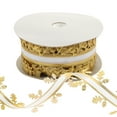thumbnail image 3 of 1 Roll of Hand-Made Gift Tying Ribbon Gift Box Packaging Ribbon Leaf Design Ribbon, 3 of 9