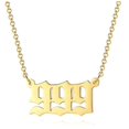 thumbnail image 2 of destyer Collier Numéro d'Ange 111 - 999 Collier en Acier Inoxydable Collier Numéro d'Or Collier Numérologie Bijoux Type9, 2 of 8