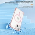 thumbnail image 6 of Allytechgroup Magnetic Compatible with iPhone 15 Clear Case, [Not-Yellowing] [Military Grade Drop Protection] Shockproof Protective Clear Phone Case for iPhone 15, Pink, 6 of 7