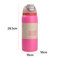 thumbnail image 4 of Botella Acero Inoxidable Aislada Con Paja para Viajes Deportivos (rosa) Rojo, 4 of 9