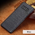thumbnail image 1 of Funda de teléfono de cuero genuino de lujo para iSamsung note 8, funda protectora de teléfono con textura de avestruz, paquete medio Fivean unisex, 1 of 2