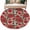 Red Light Beige, variant on Round Rugs 6Ft, Christmas Poinsettia Round Area Rug Washable Indoor Throw Carpet, Xmas Floral Botanical Red Black Soft Non Slip Circle Rug for Office Cabinet Home Decor Aesthetic