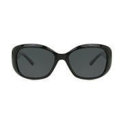 Foster Grant Women's Oval Black Sunglass
