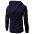 AOMPMSDX Mens Hoodies Fashion Sweatshirts Gothic Zipper Side Lace Up