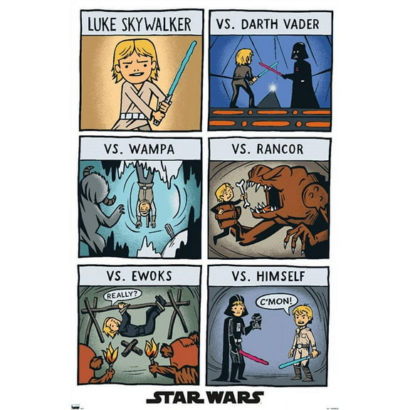 Star Wars: Return of the Jedi - Comic Panels Wall Poster, 22.375" x 34"