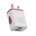 thumbnail image 1 of Phone Universal 2.1A 5V LED 2 USB Charger Fast Wall Charging Adapter US Plug USB Charger, 1 of 5