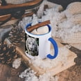 thumbnail image 5 of 3dRose, White Tiger, 11oz Two-Tone Blue Mug, 5 of 7