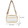 thumbnail image 4 of Stylago Stadium Approved Crossbody Bag for Women Clear Shoulder Purses with Adjustable Wide Strap Chest Phone Bags for Ladies Outdoors White, 4 of 4